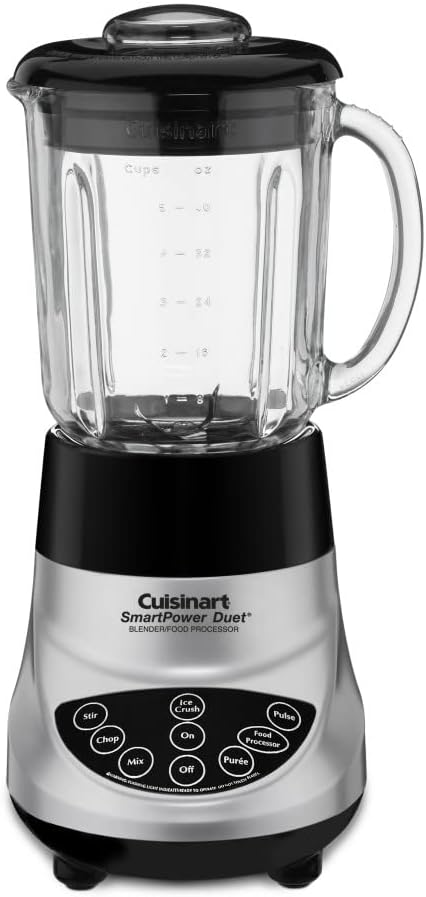 Cuisinart BFP-703BC Smart Power Duet Blender/Food Processor, Brushed Chrome, 3 cup, count of 6