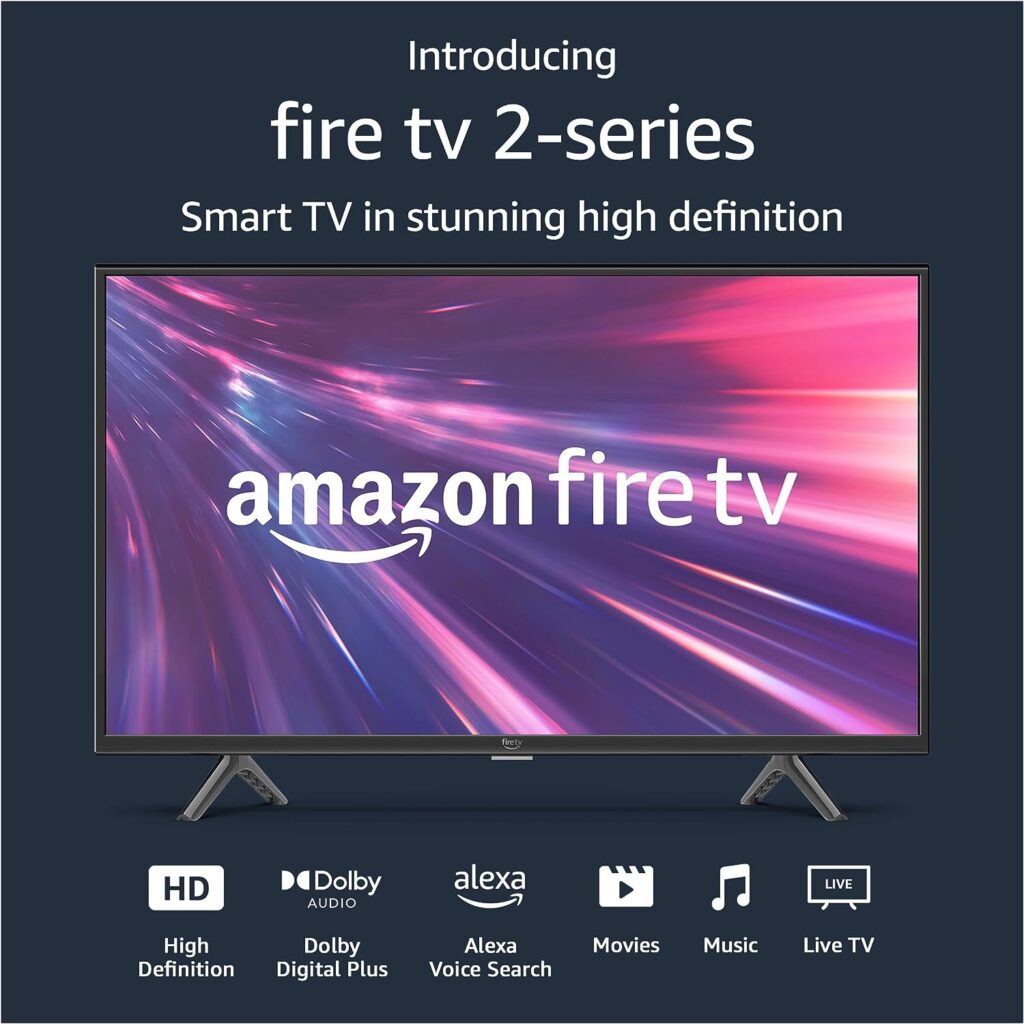 Amazon Fire TV 32 2-Series HD smart TV with Fire TV Alexa Voice Remote, stream live TV without cable