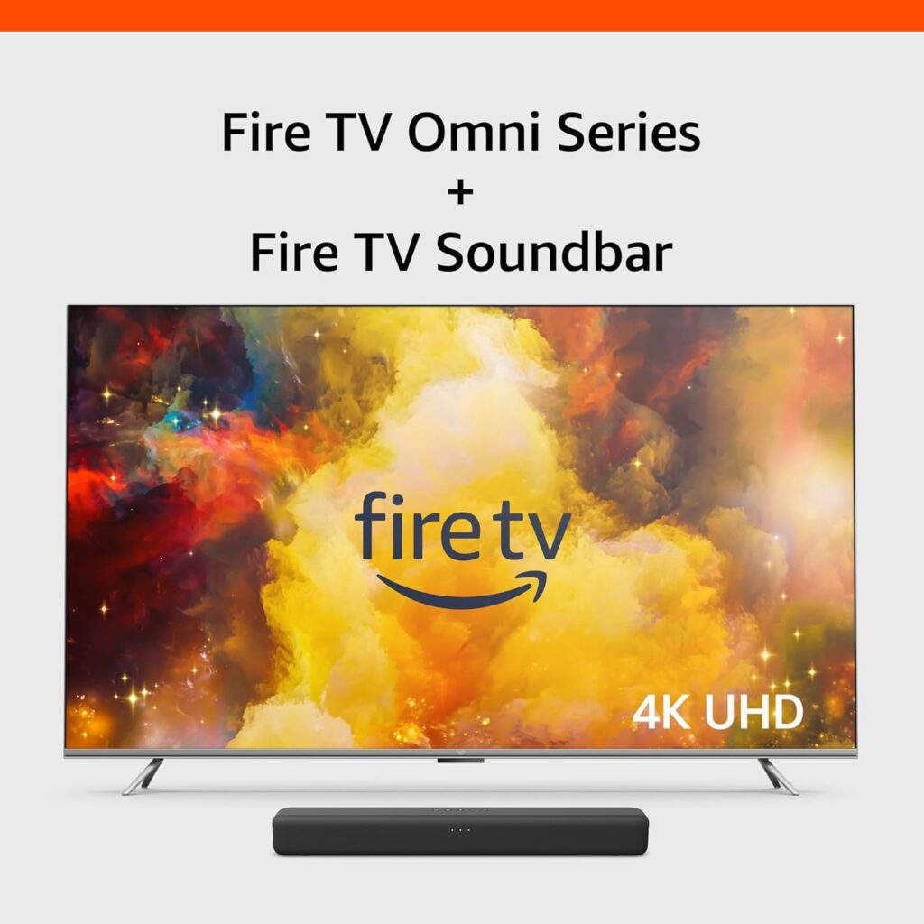Amazon Fire TV Omni Series 65 with Fire TV Soundbar