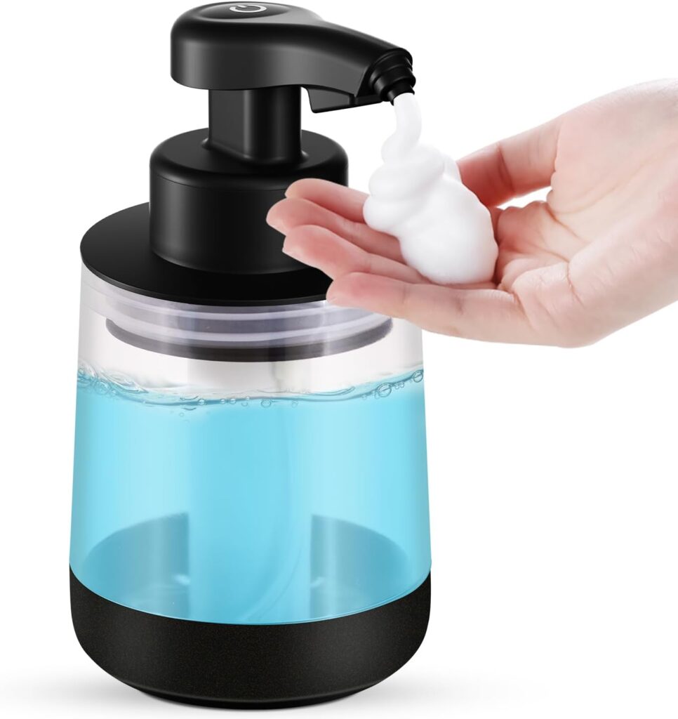 Automatic Soap Dispenser Liquid Hand Free Soap Dispenser Rechargeable Soap Dispenser Touchless Soap Dispenser Smart Electric Auto Dish Soap Dispenser for Bathroom, Kitchen