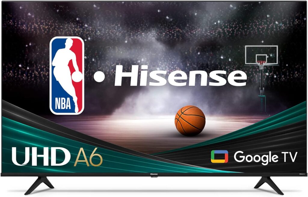 Hisense 50-Inch Class A6 Series 4K UHD Smart Google TV with Alexa Compatibility, Dolby Vision HDR, DTS Virtual X, Sports  Game Modes, Voice Remote, Chromecast Built-in (50A6H)