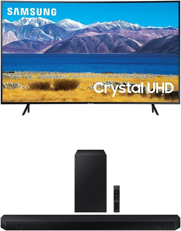 SAMSUNG 55-Inch Class Crystal UHD TU8300 Series - 4K UHD Curved Smart TV With Alexa Built-in (UN55TU8300FXZA)