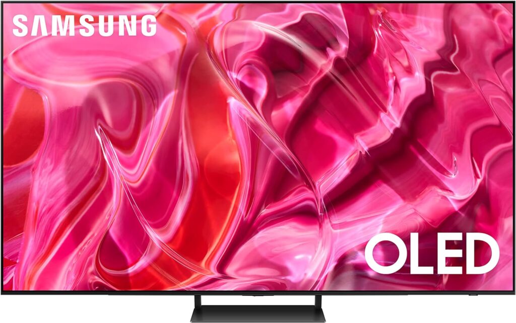 SAMSUNG 65-Inch Class OLED 4K S90C Series Quantum HDR, Dolby Atmos Object Tracking Sound Lite, Ultra Thin, Q-Symphony 3.0, Gaming Hub, Smart TV with Alexa Built-in (QN65S90C, 2023 Model)