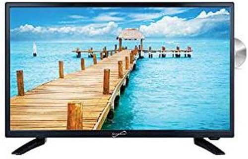 Supersonic SC-2412 24-Inch HDTV  Monitor with Built-in DVD Player, Crystal-Clear 1080p Resolution, Vibrant Colors, HDMI/USB/AC Ports, Seamless TV-to-PC Transition, and AC/DC Compatibility