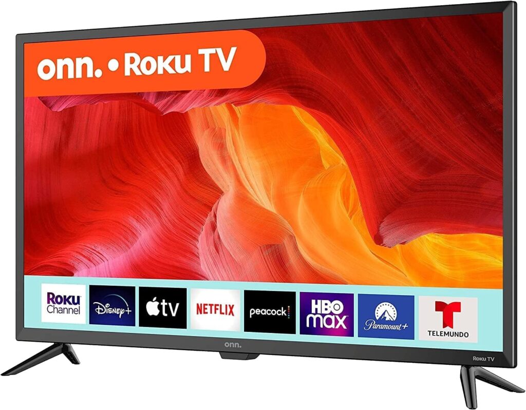 Onn 32-Inch Class HD LED Smart TV 720p Resolution, 60 Hz Refresh Rate, DLED Display, Wireless Streaming, 100012589 (Renewed)